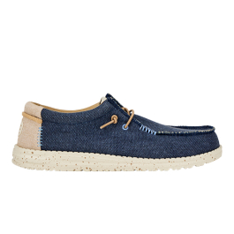 Hey Dude Wally Coastline Jute Jeansblauw Heren Veterschoenen - Van