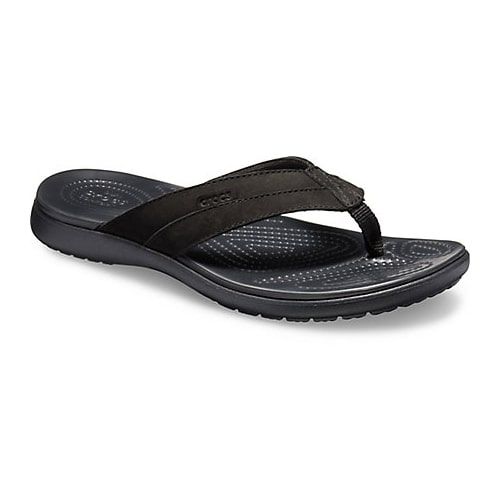 Crocs santa cruz leather flip Clearance