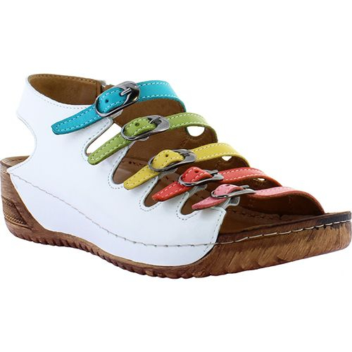 Chic three clearance color stitching sandals