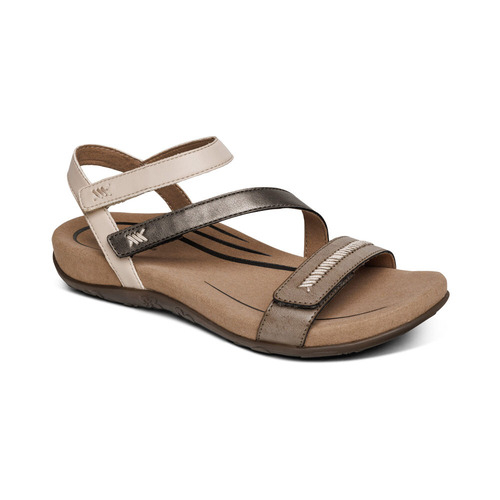 Aetrex Gabby Adjustable Quarter Strap Arch Support Sandal