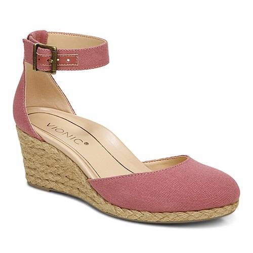 Canvas wedge discount shoes closed toe
