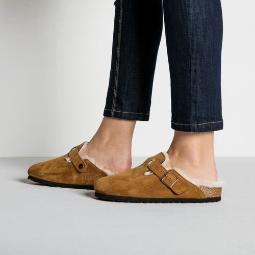 Shearling lined birkenstock clogs new arrivals
