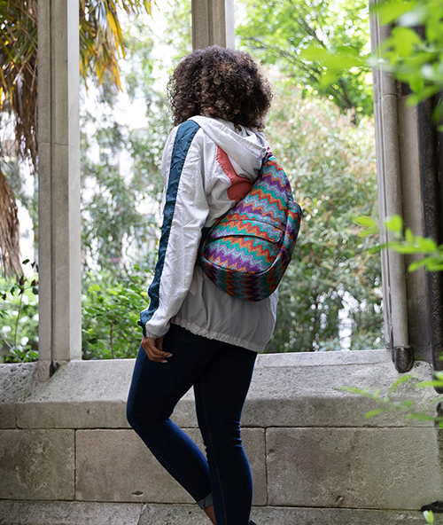 Healthy Back Bag Polyester Small Wavelength