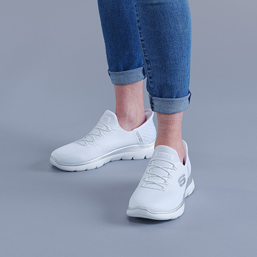 Skechers summit white clearance
