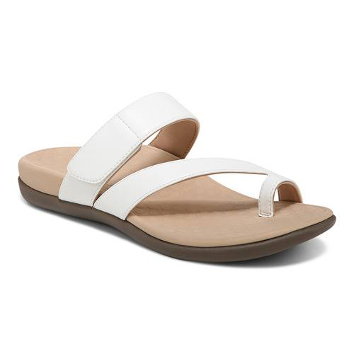 Vionic white flip flops on sale