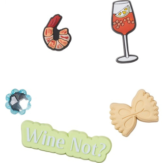 Crocs Jibbitz Wine Not Sandal Backer 5 Pack