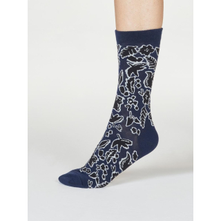 Thought Essie Forest Animal Navy (1 Pair) UK 4 - 7