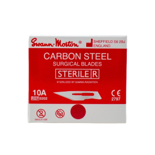 Swann Morton Red Carbon Steel Blades: Sterile