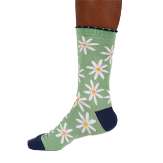 Thought Socks Birth Flower Bamboo Socks Daisy (1 Pair) UK 4-7