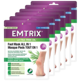 Emtrix Foot Mask With Tea Tree Oil (pack of 6)