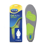 Semelles En Gel Scholl GelActiv Sport Pour Femmes - Confort Supérieur Pour Course Et Sport - Pack De 2 - Taille 35.5-40.5